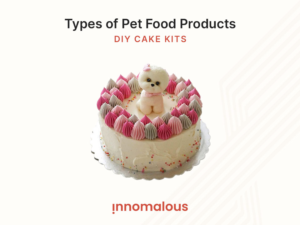 DIY Dog Cake Kits - Pet Foods 101 and Fundamentals of Pet Nutrition, Product Types, Processing, Pricing Segments and Emerging Trends for Pet Food Business Owners - Innomalous Pet Food Manufacturer India